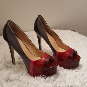 Multicolor Platform Heel